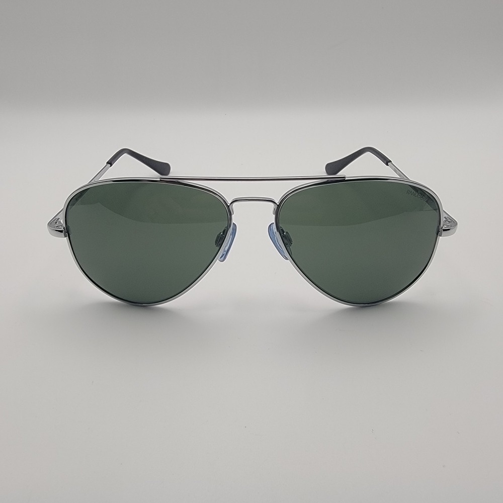 Randolph Concorde Sunglasses 57mm Bright Chrome Aviator AGX 3N Lens USA CR071
